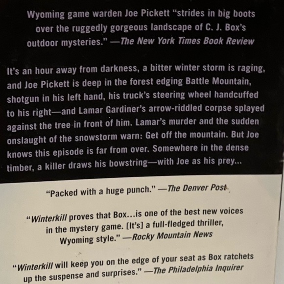 Free Fire and Winterkill by CJ Box paperback books - Picture 4 of 9